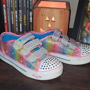 Skechers light up rainbow shoes